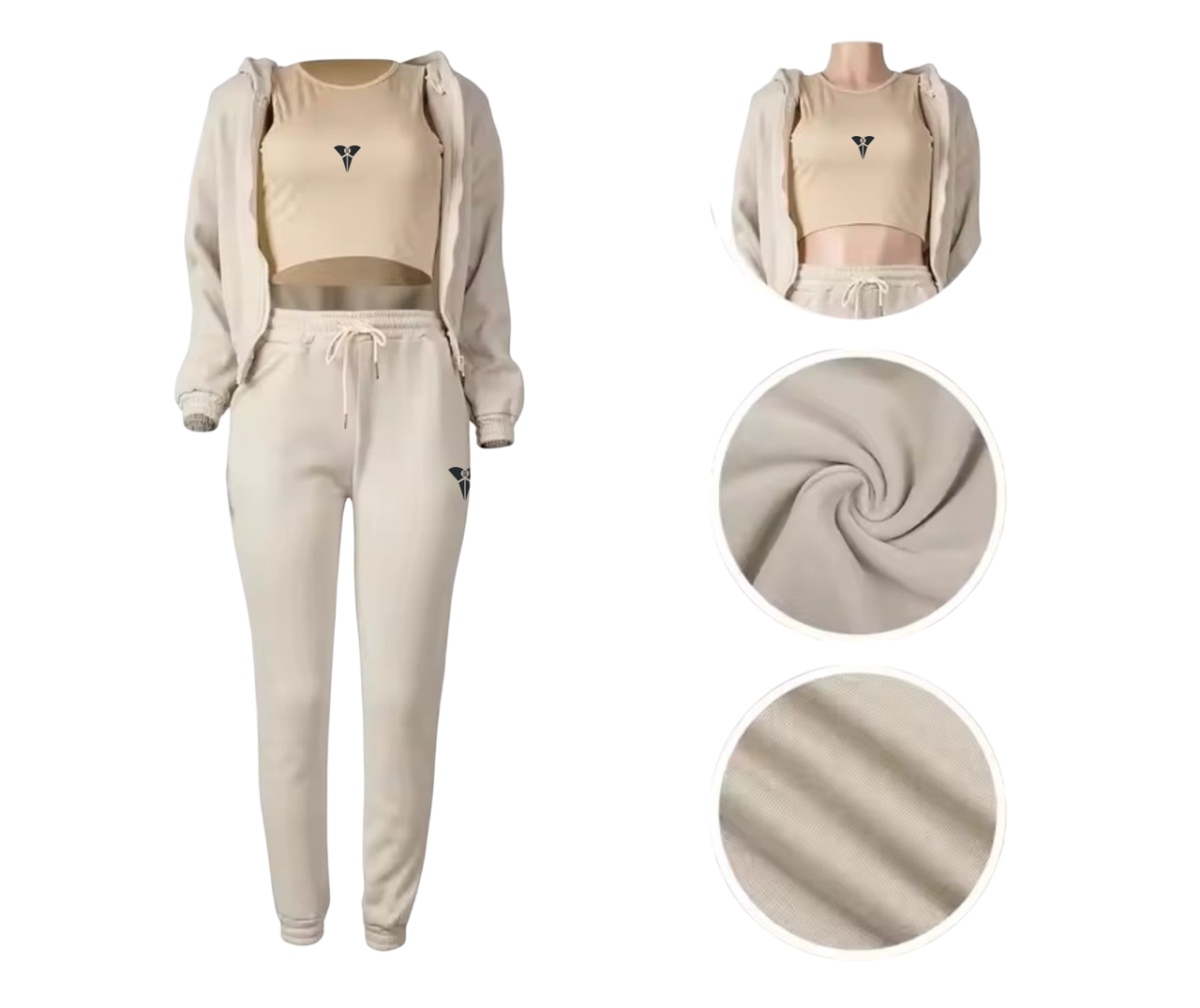 3-Piece Athletic Loungewear Set
