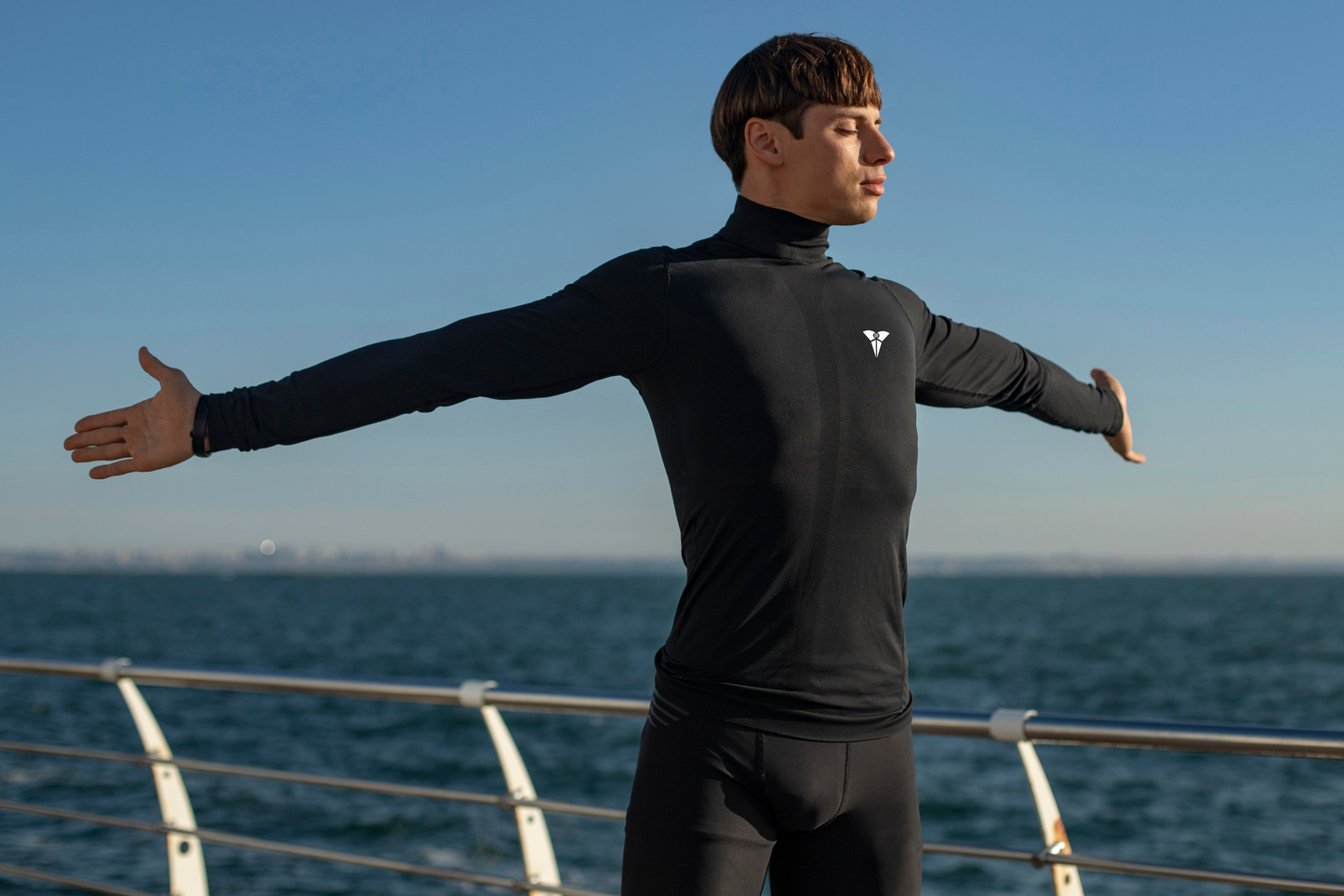 Men's Compression Mock Neck Shirt