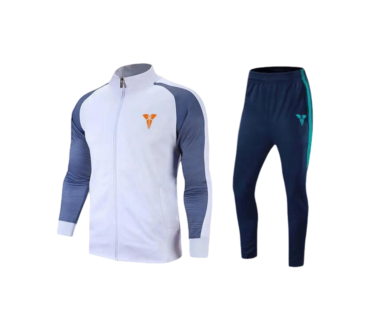 Ensemble de survêtement blanc/bleu